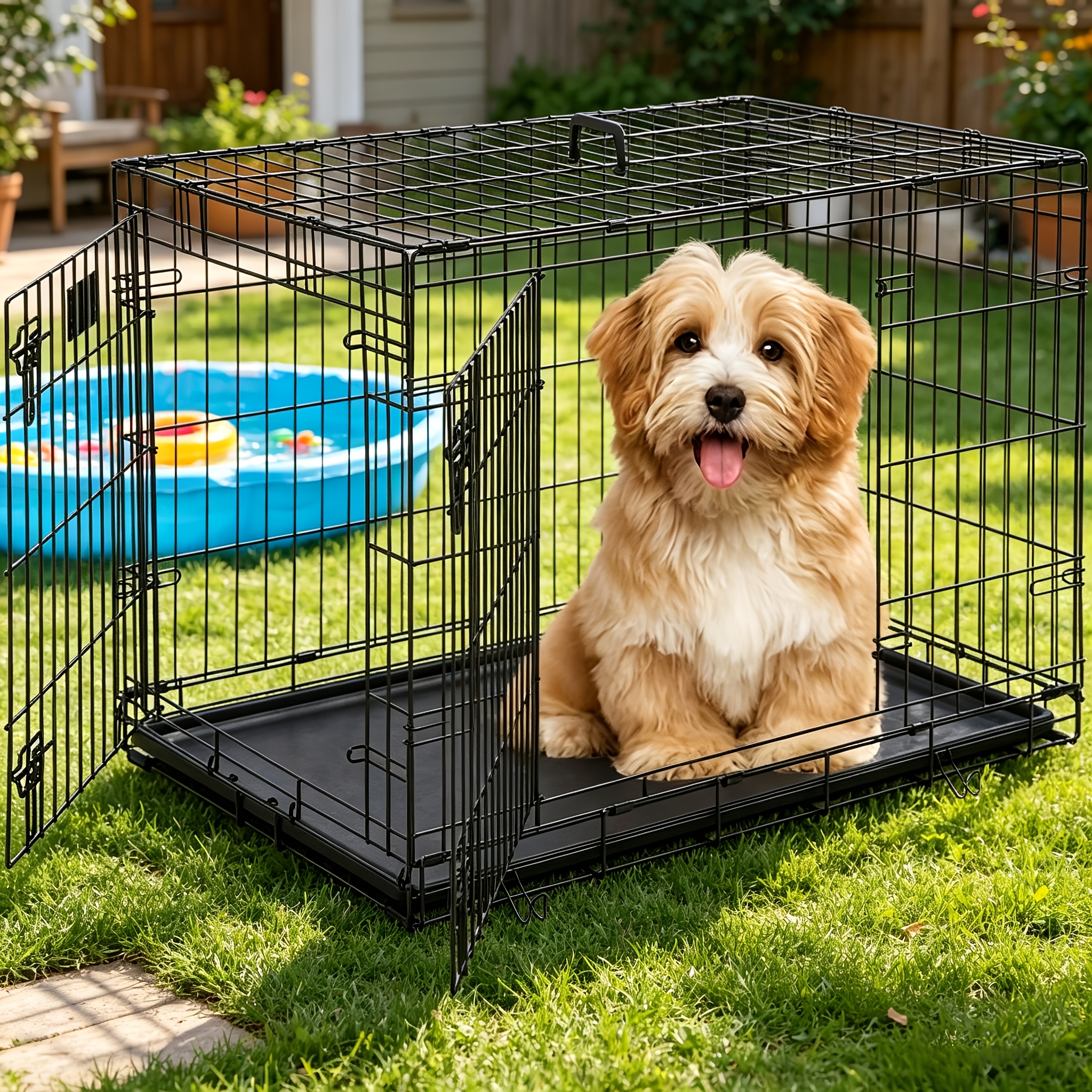 Rabbit Cage Wire - Dog Crate for Small Dog, Metal