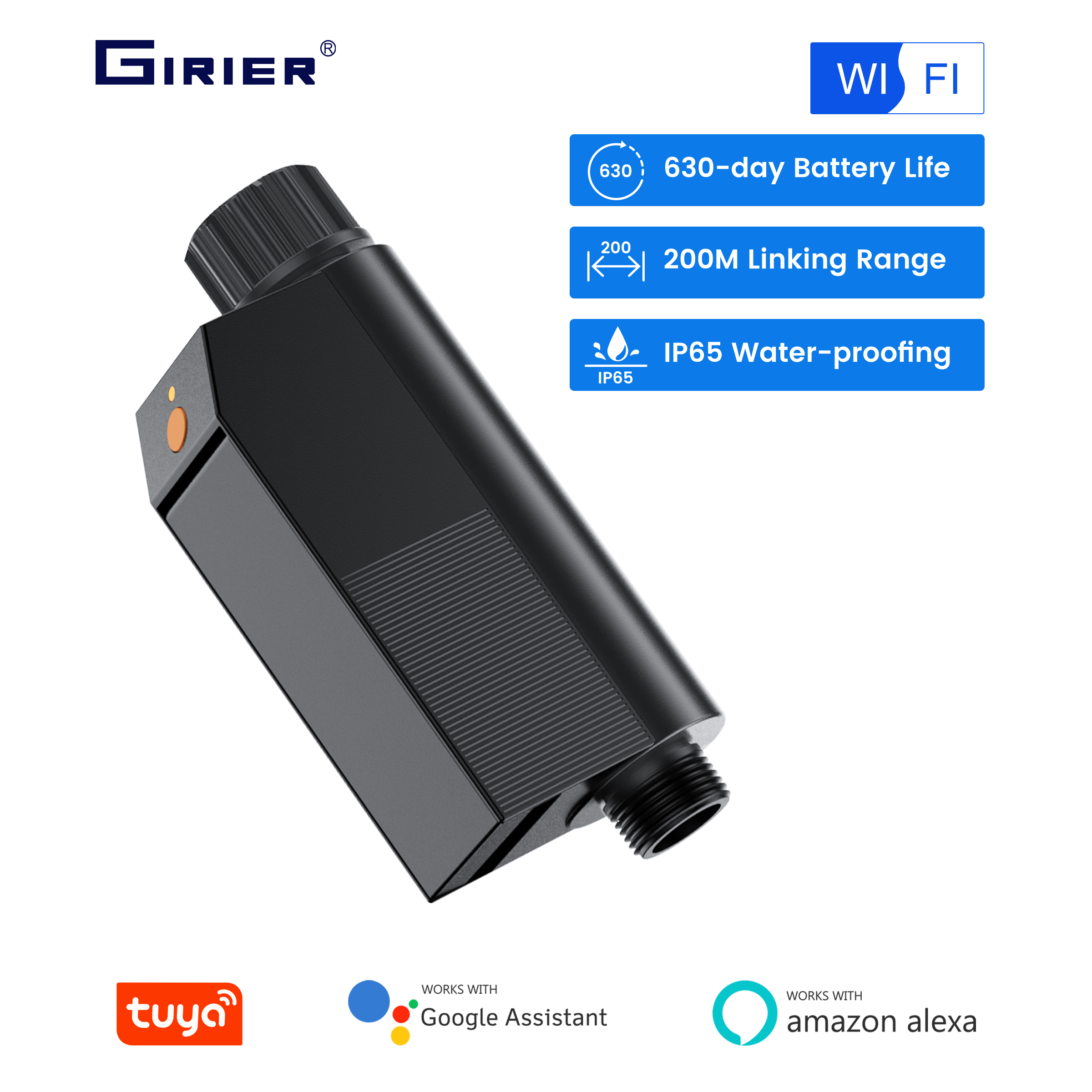 Irrigation Drip Tape - GIRIER Tuya Smart Water Timer WiFi