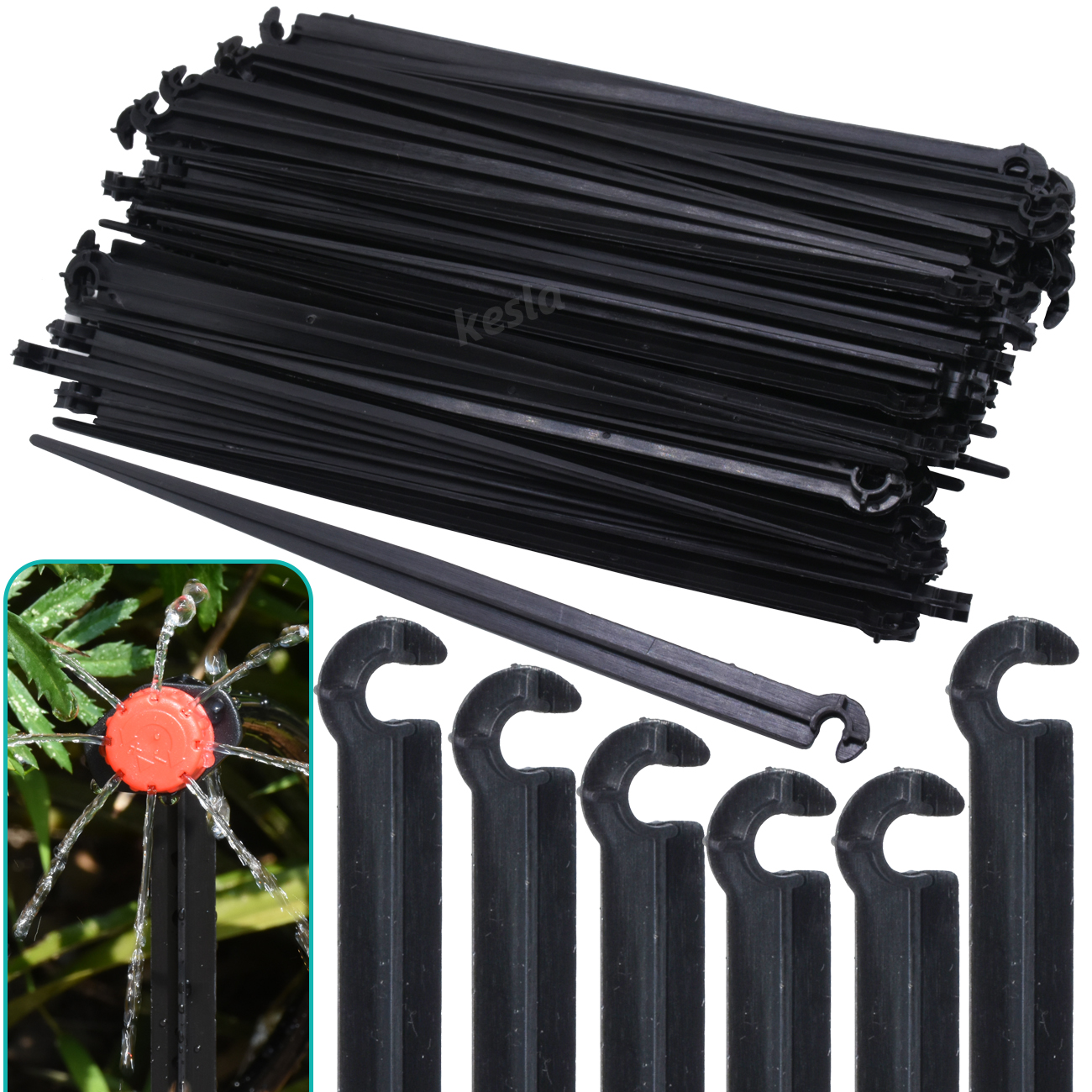 Irrigation Drip Tape - KESLA 50-1000pc Garden 1/4