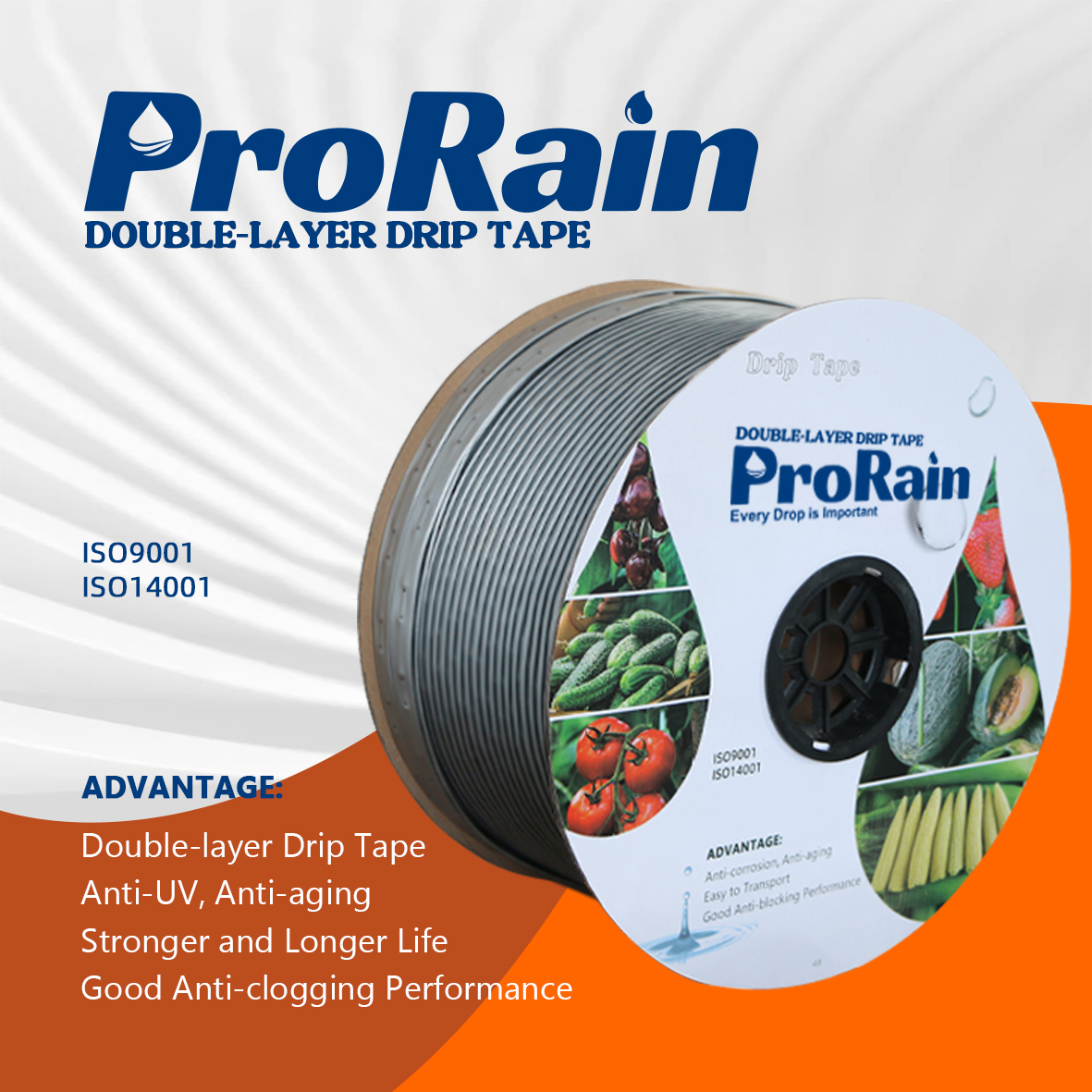 Flat Emitter Drip Tape Silver  - Irrigation Drip Tape avis et prix