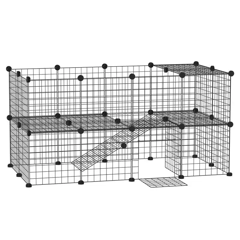 PawHut 36 Panels Small Animal  - Rabbit Cage Wire avis et prix
