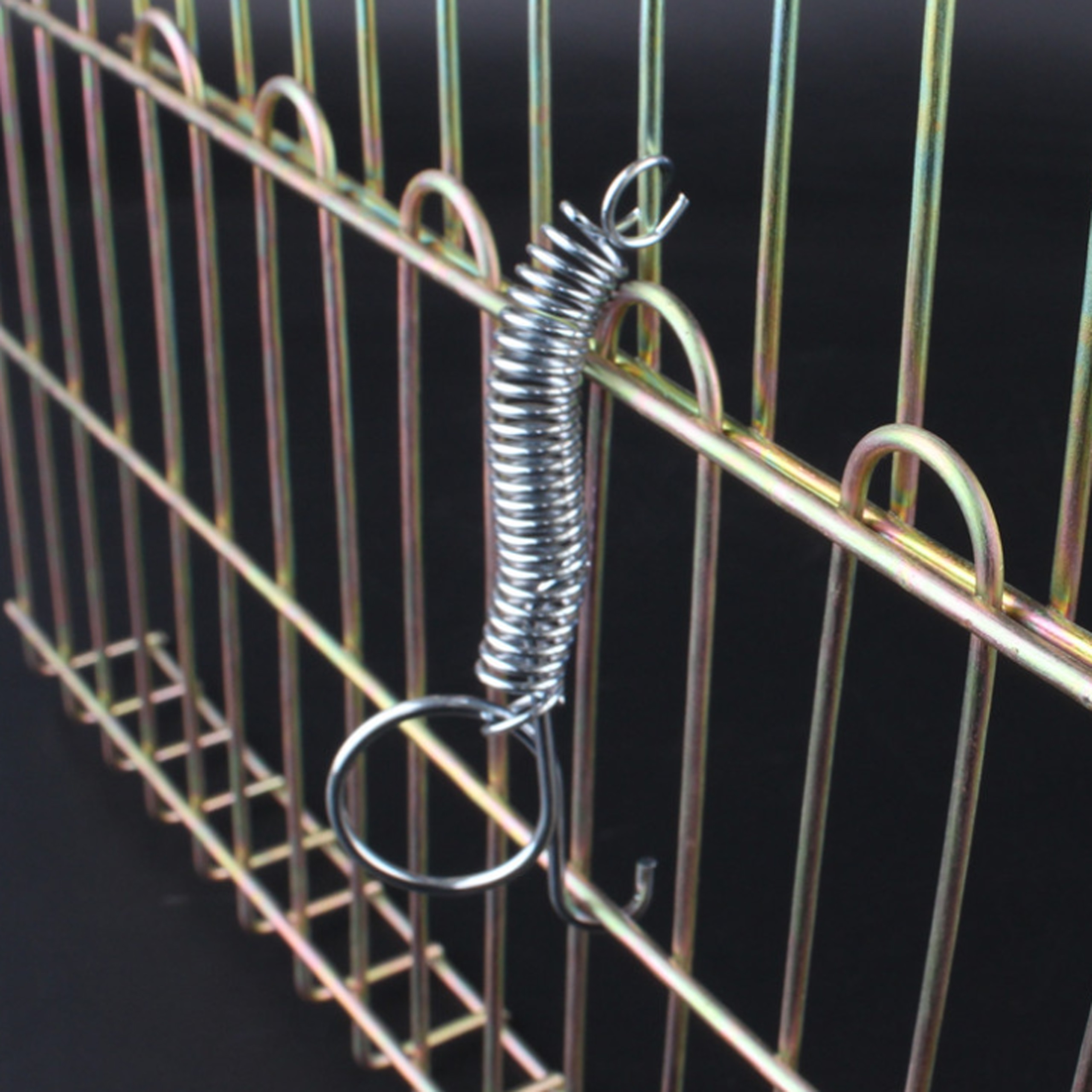 4Pcs Cage Door Spring Hook Met - Rabbit Cage Wire avis et prix