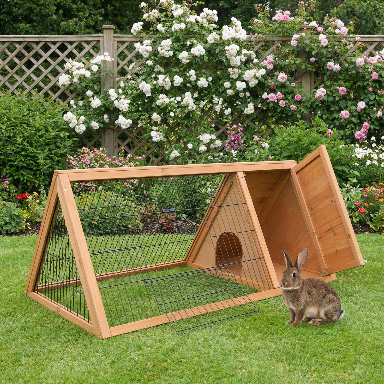Rabbit Hutch Outdoor, Wooden C - Rabbit Cage Wire avis et prix