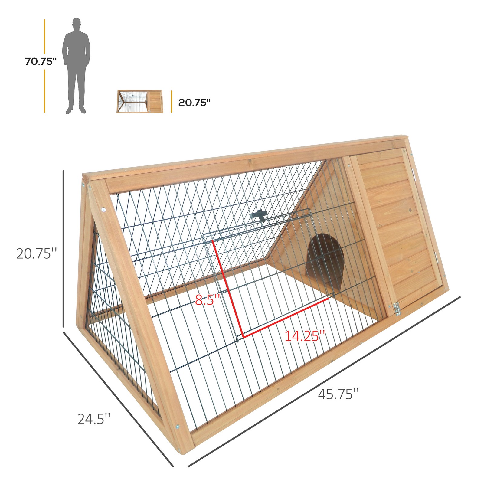 Rabbit Hutch Outdoor, Wooden C - Rabbit Cage Wire avis et prix