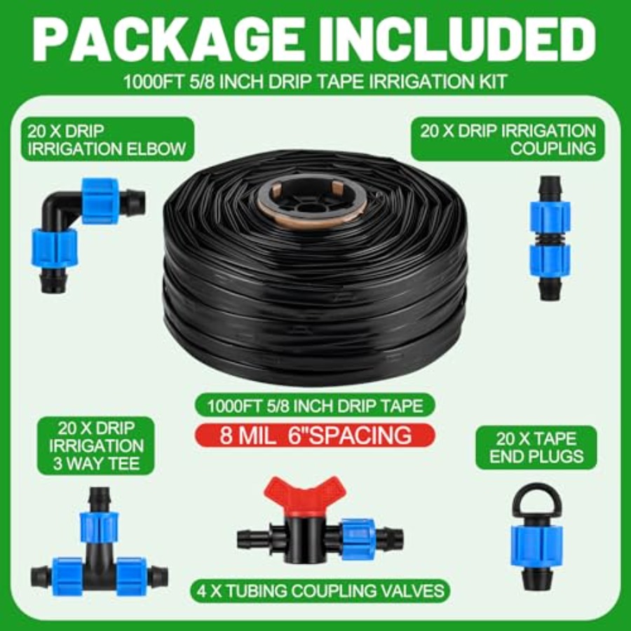1000 Ft Drip Tape Irrigation T - Irrigation Drip Tape avis et prix
