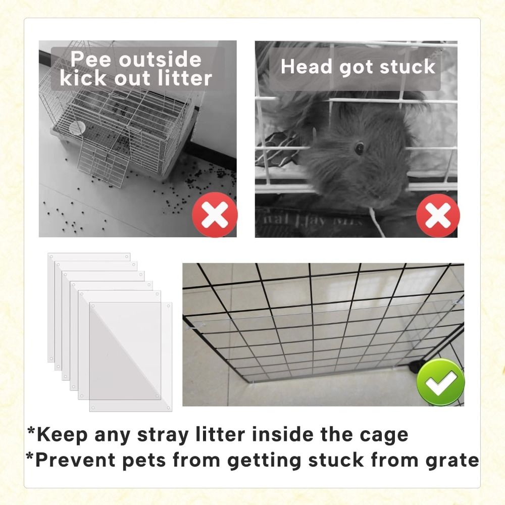 6/12Pcs Clear Edge Pet Cage Li - Rabbit Cage Wire avis et prix