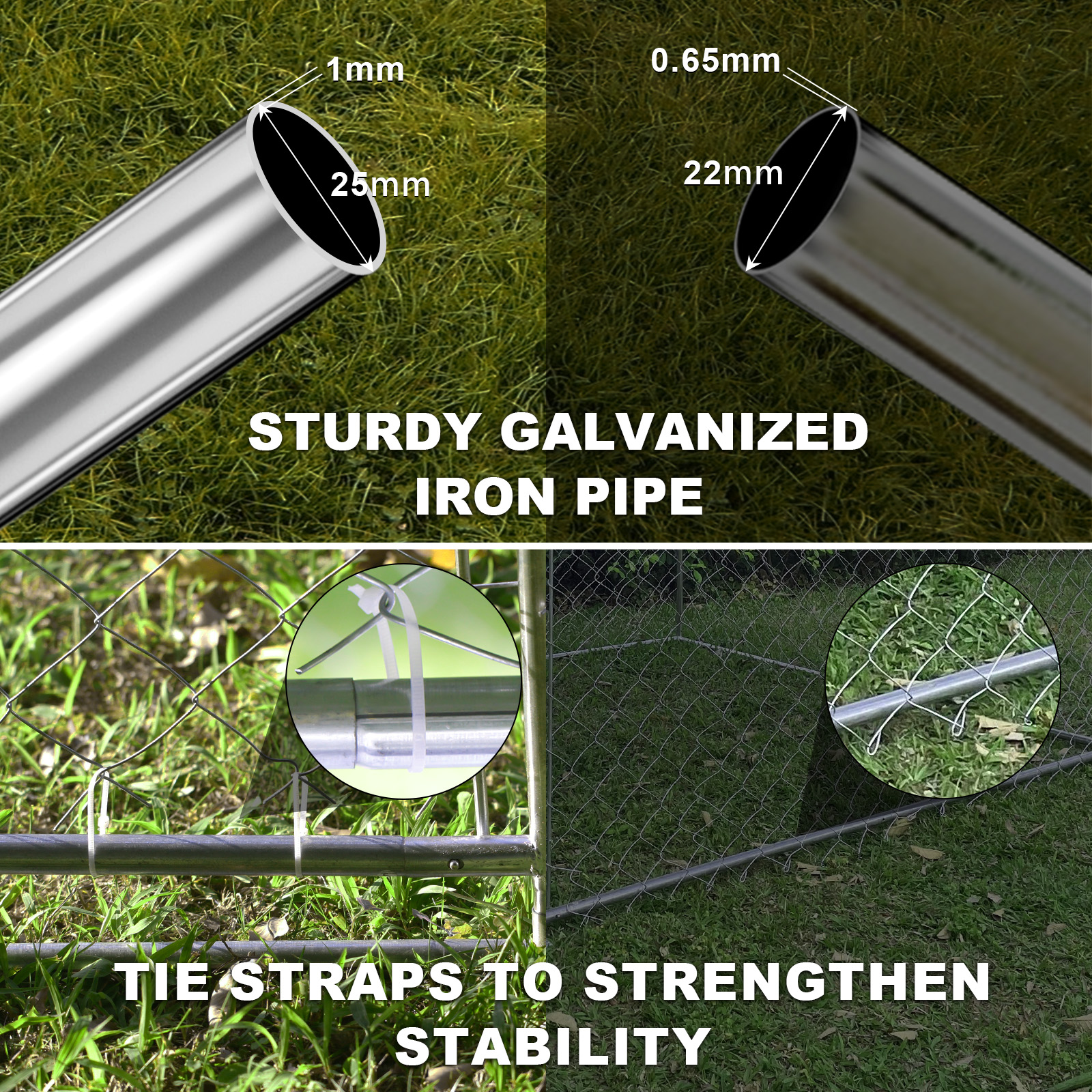 Teousev 10x 10 ft Metal Chicke - Rabbit Cage Wire avis et prix