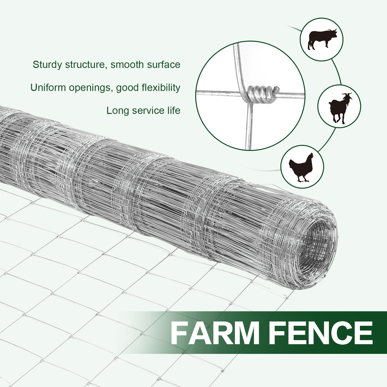 5FT/6FT Metal Farm Fence Net A - Farming In Agriculture avis et prix