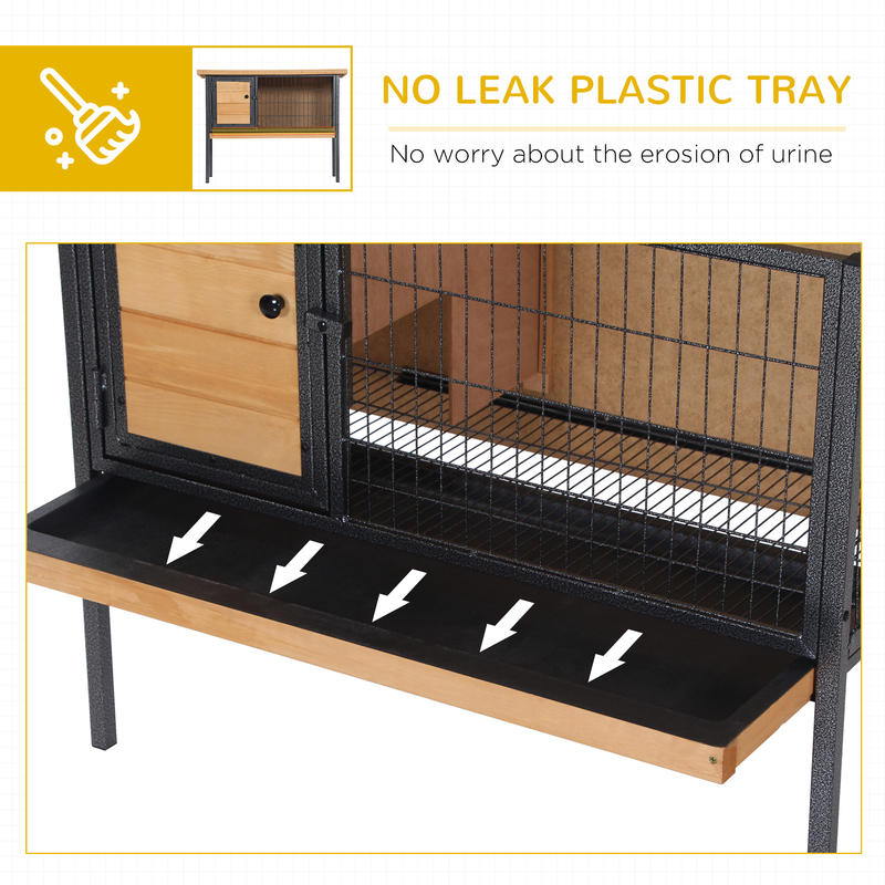 PawHut Rabbit Hutch Elevated B - Rabbit Cage Wire avis et prix